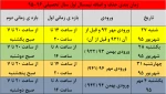 زمان بندی حذف و اضافه نیمسال اول سال تحصیلی 96-95 2