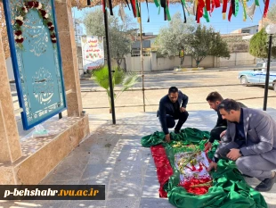 تشییع باشکوه شهید خوشنام با خیل عظیم مردم شهید پرور و ولایت مدار شهرستان بهشهر در آموزشکده ملی مهارت امام خمینی (ره) بهشهر 2